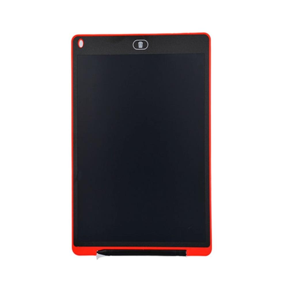 10/12 Inch LCD Writing Tablet Kids Digital Drawing Tablet Portable Handwriting Pads Ultra-thin Board With pen: 12 inch red