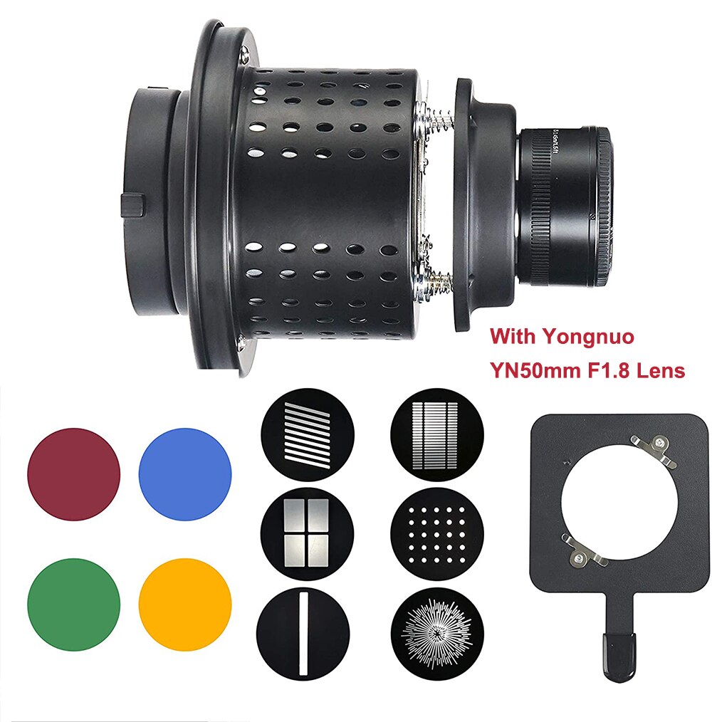 Conical Snoot Studio Lighting Accessory for LED Light Flash Strobe Light with Bowens Mount Photographic Equipment Accessories