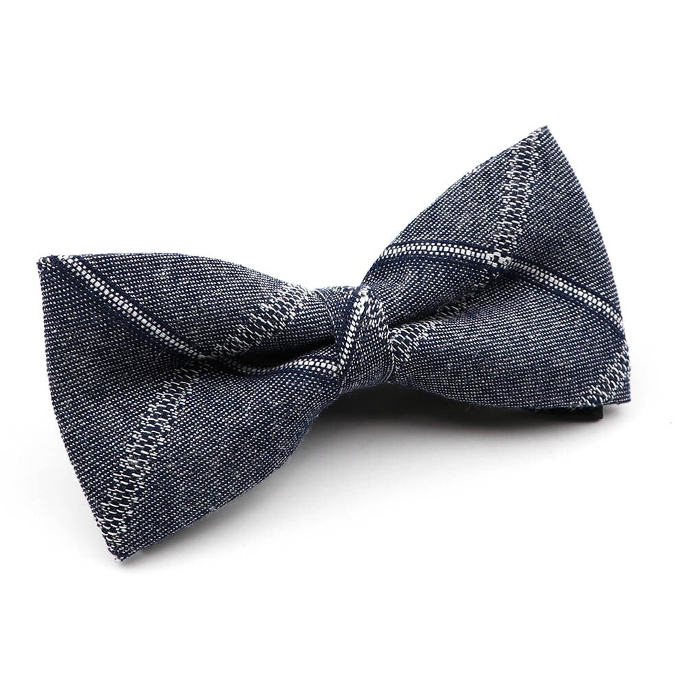 100%  bomuldsstribet plaid brun grågrøn herre butterfly klassisk skjorte tilbehør butterfly casual jakkesæt ung: 3