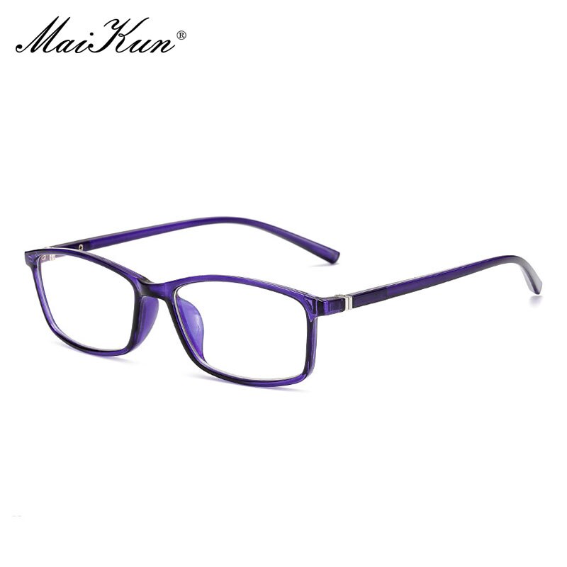 Maikun Box Anti-Blue Radiation Glasses Mobile Phone Computer Eye Protection Flat Glasses Unisex: Purple