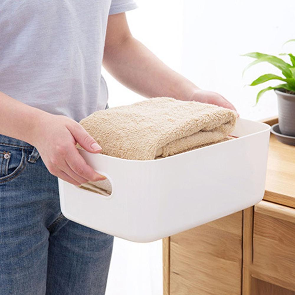 Homehold Desktop Plastic Box Studio Storage Office Home Kitchen Snack Storage Finishing Box Basket Sundries Storage Box