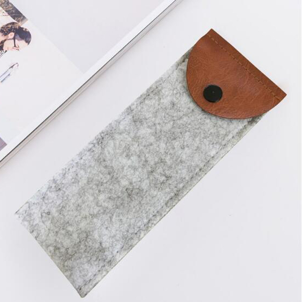 Smiple Effen Kleur Etui Zwart/grijs Pencilcase Estuches School Pennenbakje Potlood Tas Schoolbenodigdheden Student Briefpapier