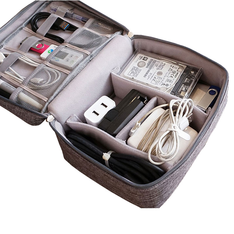 Schokbestendig Kabel Organizer Bag Waterdichte Oortelefoon Digitale USB Kabel Sorteren Reizen Insert Zakken Draagbare Reizen Accessoires