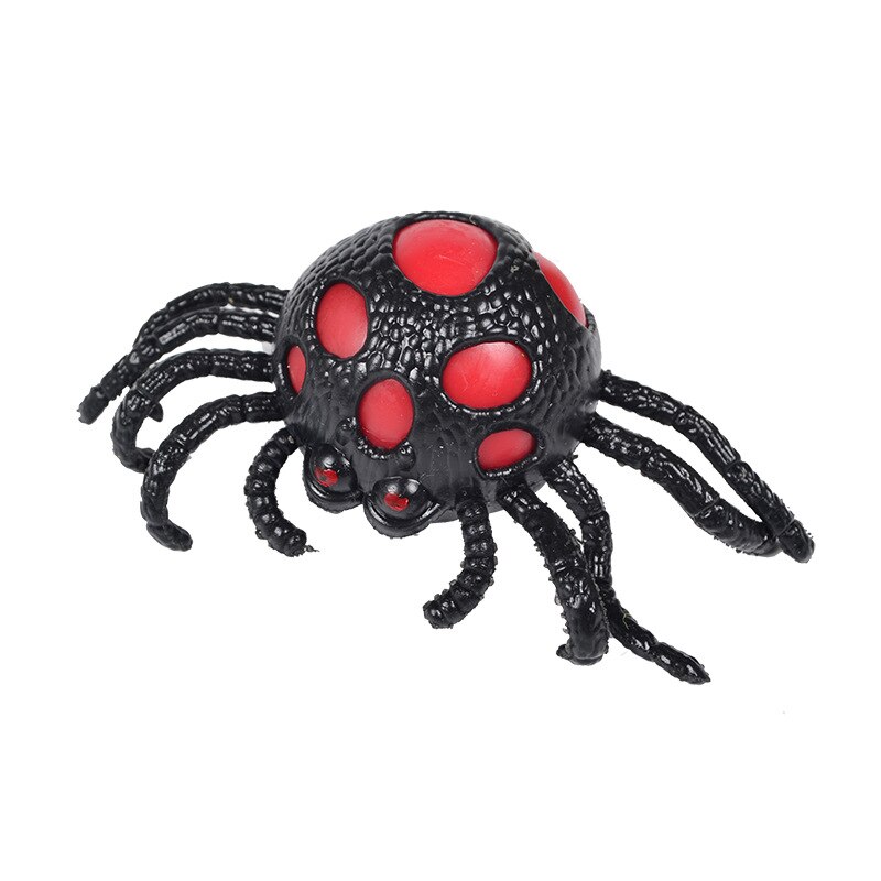 Spider decompression squeeze toy vent ball disgusting pinch not broken spider toy