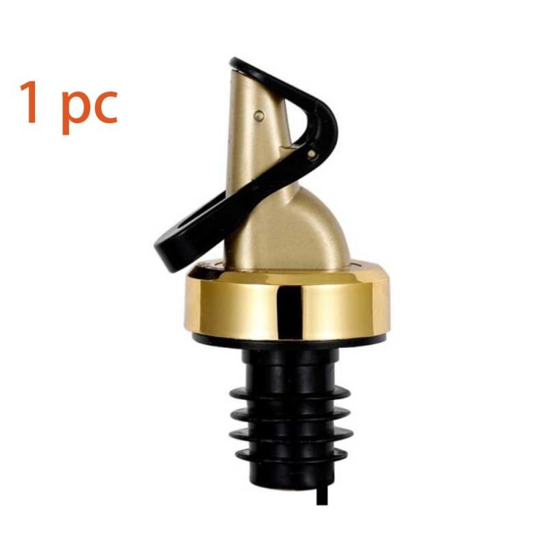 Distributeur automatique de liqueur d'huile d'olive, verseurs de vin en caoutchouc, bouchon de boisson à rabat, outil de cuisine, accessoires de Bar: golden 1 pc