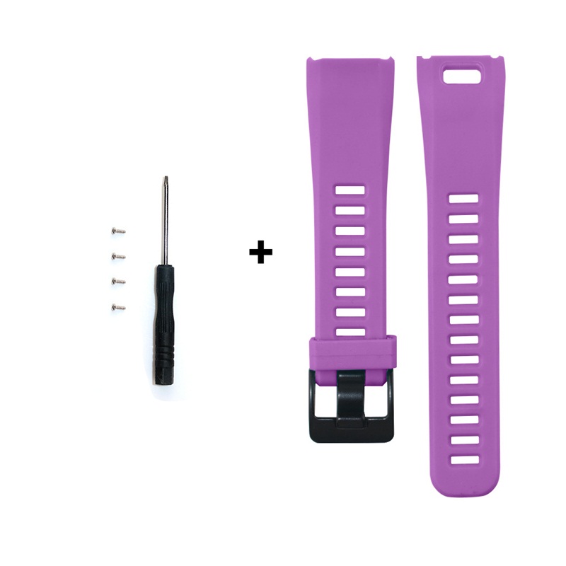 FIFATA Für Garmin Vivosmart HR Band Silikon Armbinde Für Garmin Vivo Clever HR Clever-Armbinde Sport Armbinde Fitness Tracker: Purpurrot