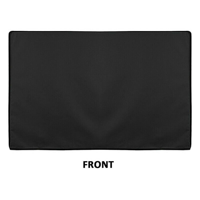 Patio Outdoor TV Screen Dustproof Waterproof Cover Sets Black Television Material Protector Polyester TV 22'' To 52'' Inch