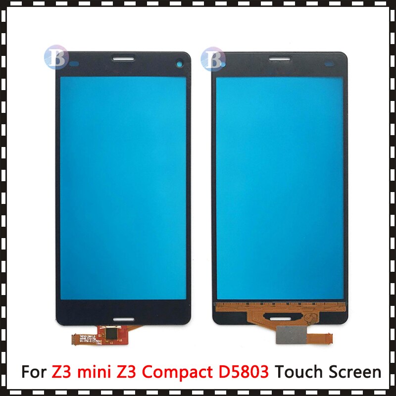 4.6 " sony xperia  z3 mini  z3 compact  d5803 kosketusnäytön digitoijalle etulasilinssin tunnistinpaneeli