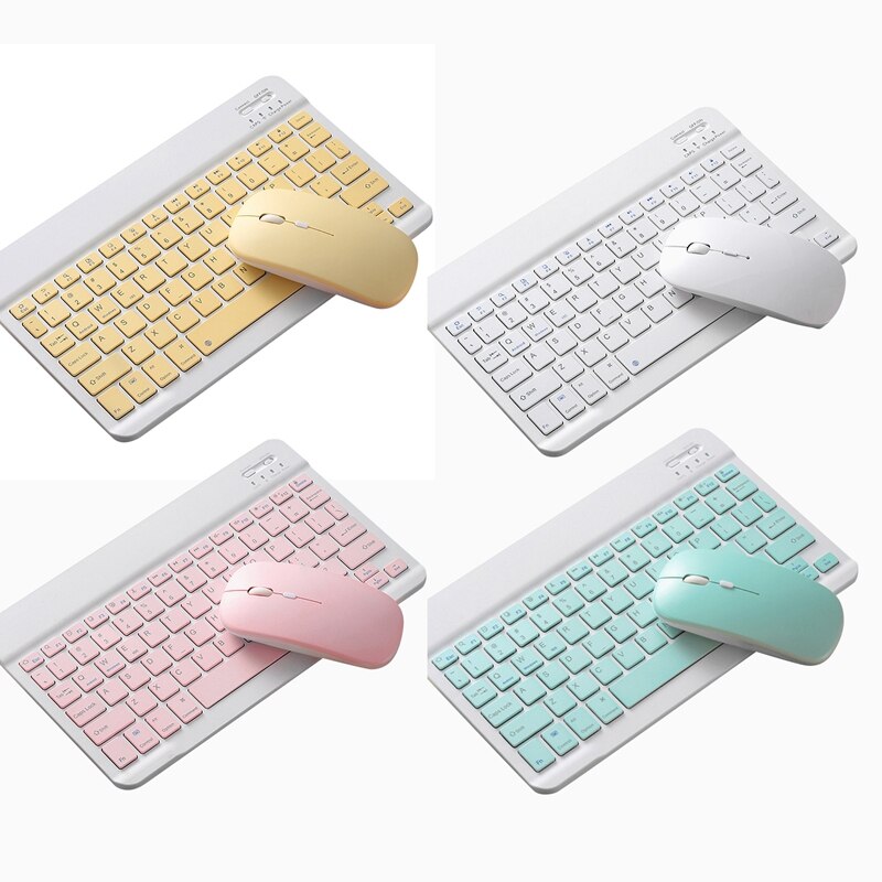 10- inch press sn draagbare tablet bluetooth toetsenbord en muis set, voor xiaomi huawei ipad toetsenbord muis