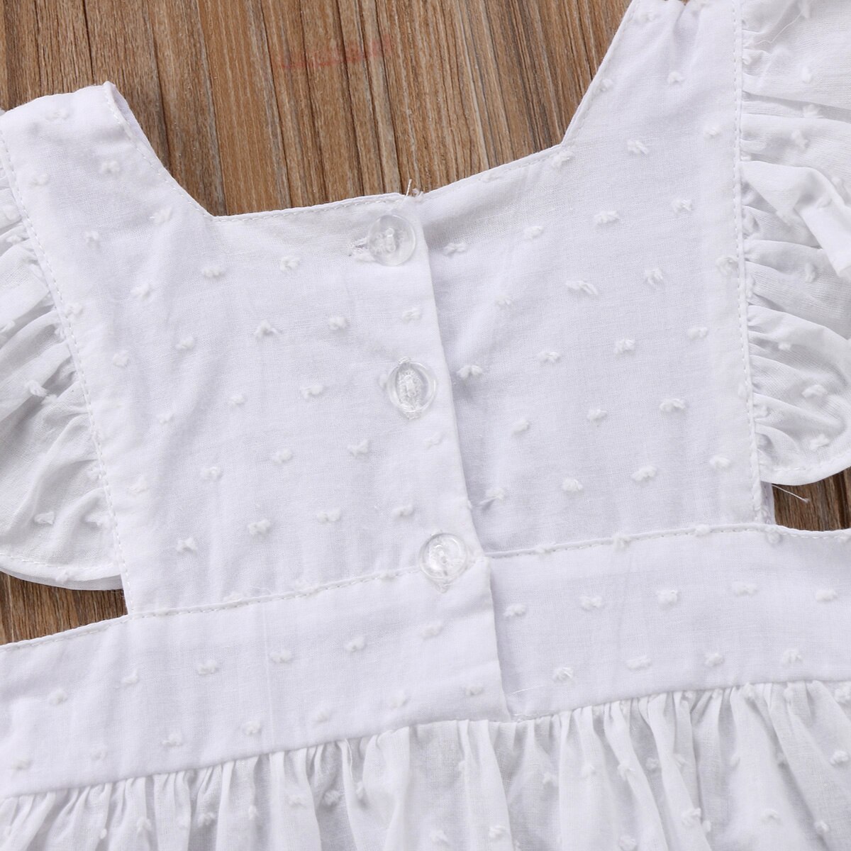 Nyfødte børn baby baby pige tøj flæse kortærmet top t-shirt hvidt tøj baby piger 0-3 år