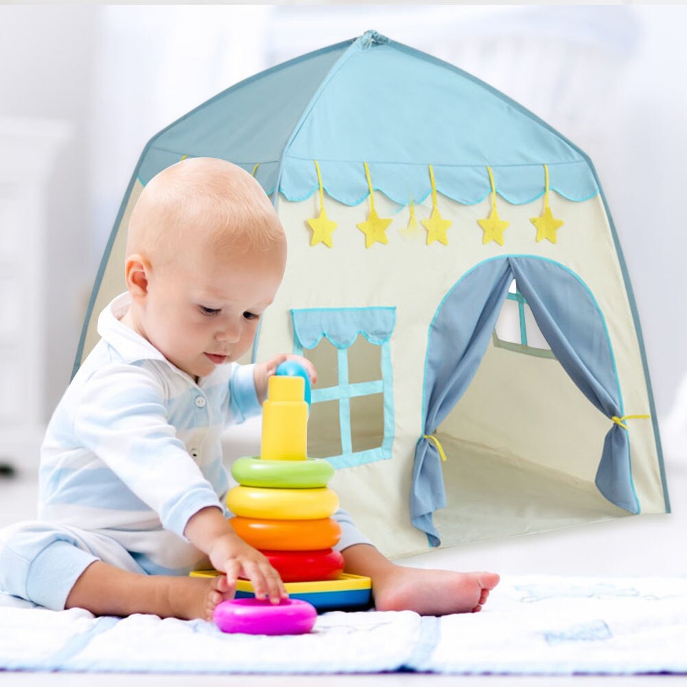 Tragbare Tunnel Zelte Spielzeug Prinzessin Prinz Schloss drinnen Spielen Haus Rohr freundlicher Spielen Zimmer Ozean Ball Zelt Ich bin Freien Spielhaus