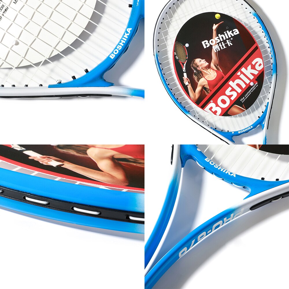 Aluminum Alloy Tennis Racket Lightweight Shockproof Tennis Racquet with Training Tennis Carry Bag and Tennis Grip