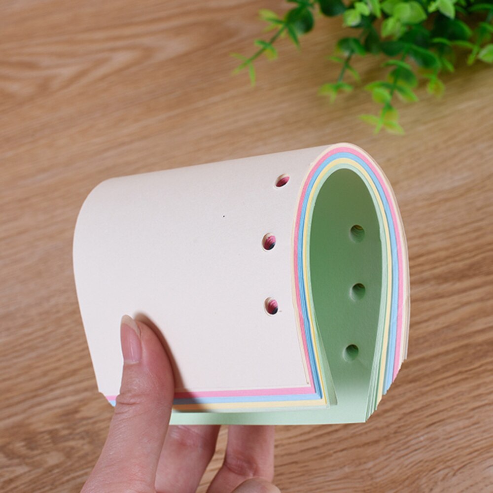 50 Pages Loose-leaf Paper Chromatic Grid Pattern Chic Notebook Replacement Paper for Office