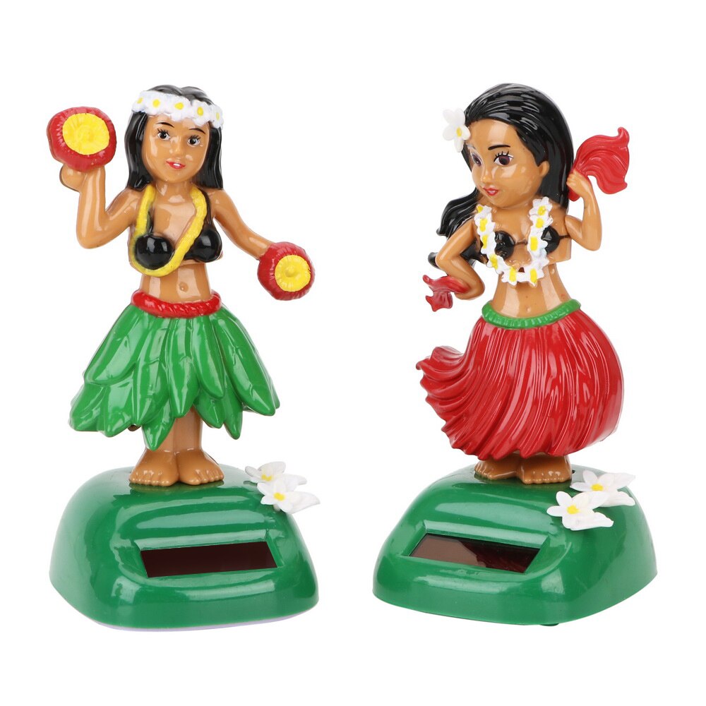 Hoofd Schudden Speelgoed Decompressie Solar Interieur Accessoires Auto Decoratie Hula Auto Interieur Hawaii Meisje Auto Ornamenten