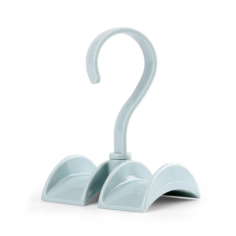 Multifunction Tie Coat Closet Hanger Bag Plastic Hanger Laundry Rack Rotated Storage Organizer Tool Without Wardrobe Punch G1X0: blue