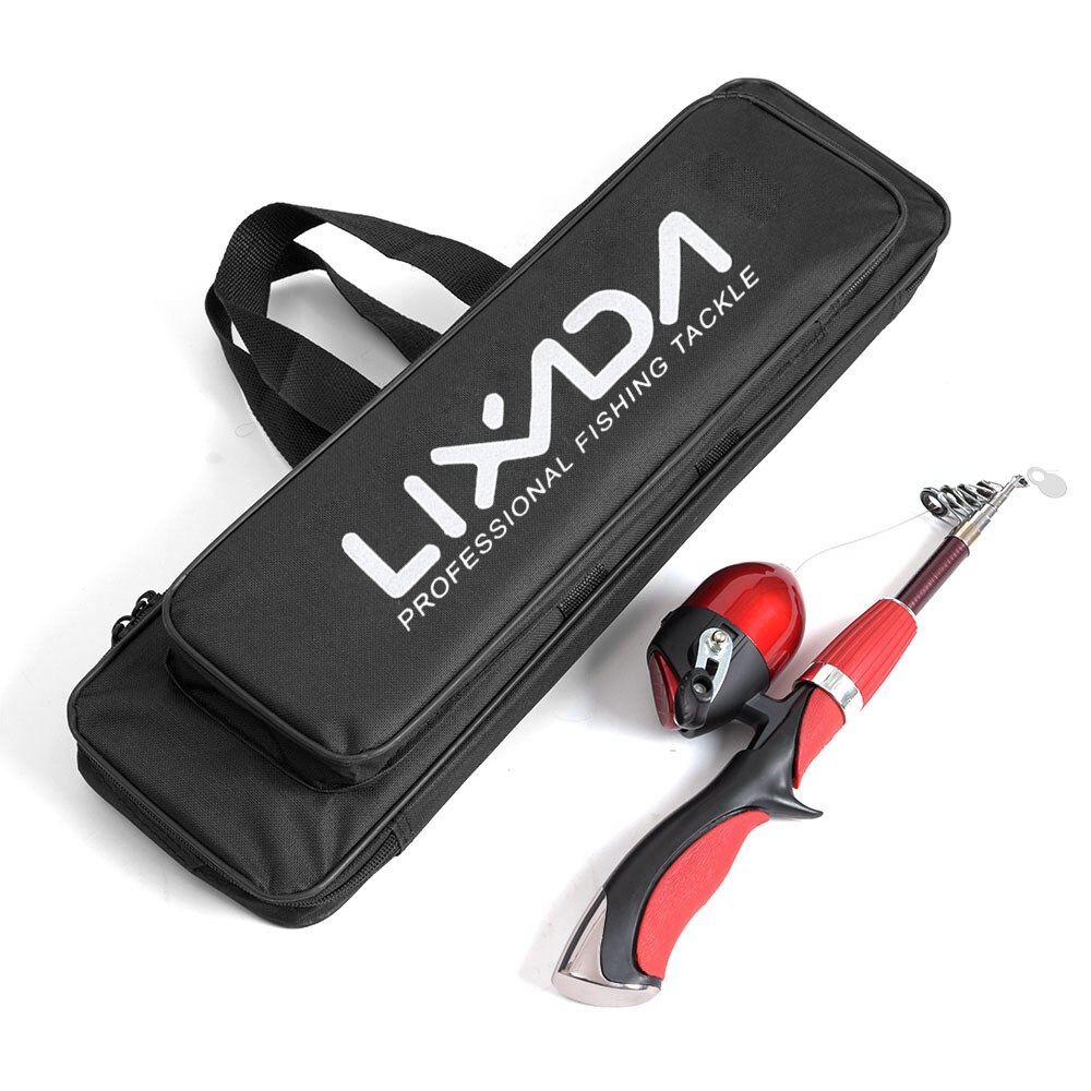 lixada 1.4 M Telescopic Fishing Rod + Closed Fishing Reel Combo Rod Combo Ice Reel Pesca Fishing Tackle