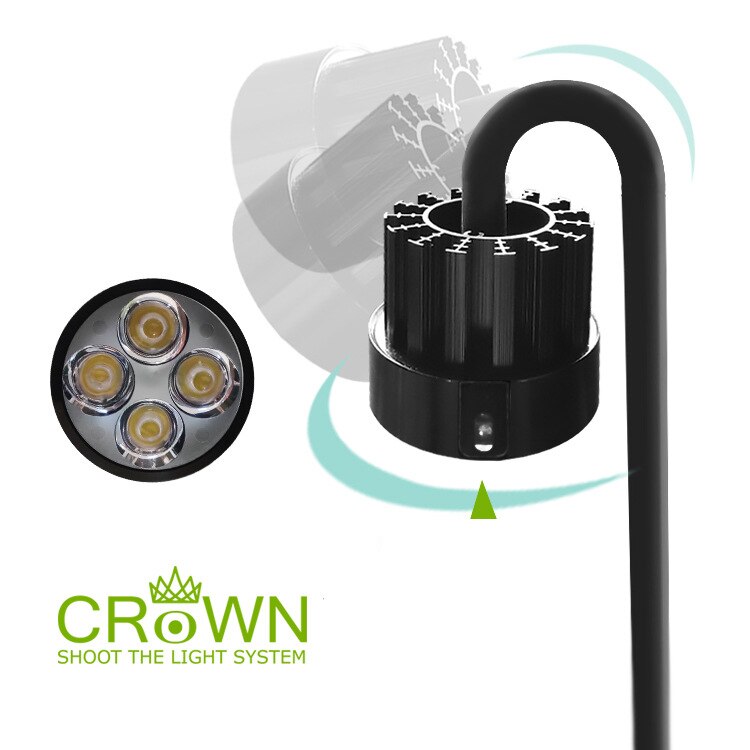 Aquarium LED Light Mini Aquarium Tank Universal High Power Clip-on Light Turtle Fluorescent Lamp With Smart Light Controller