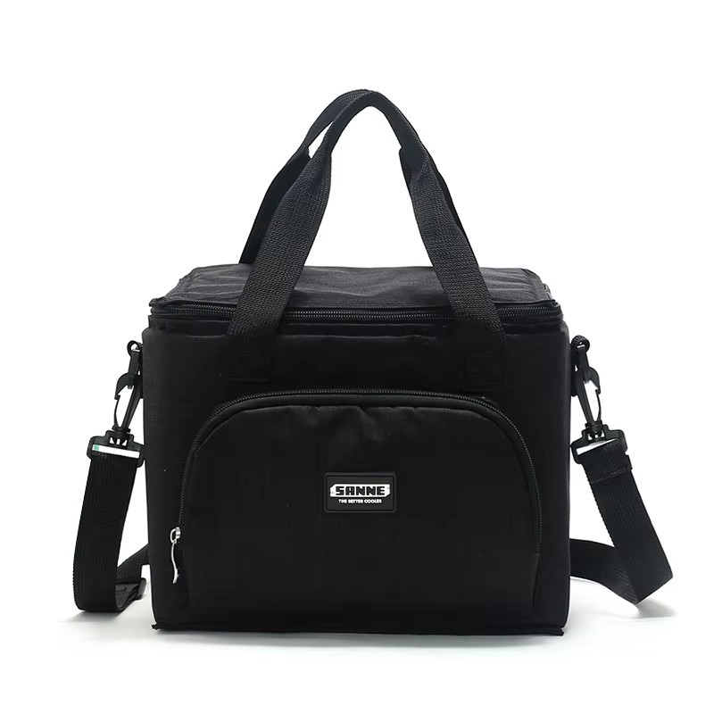 Oxford Double Layer Cooler Lunch Bag Printed Insulated Thermal Food Picnic Handbag Portable Shoulder Lunch Box Tote