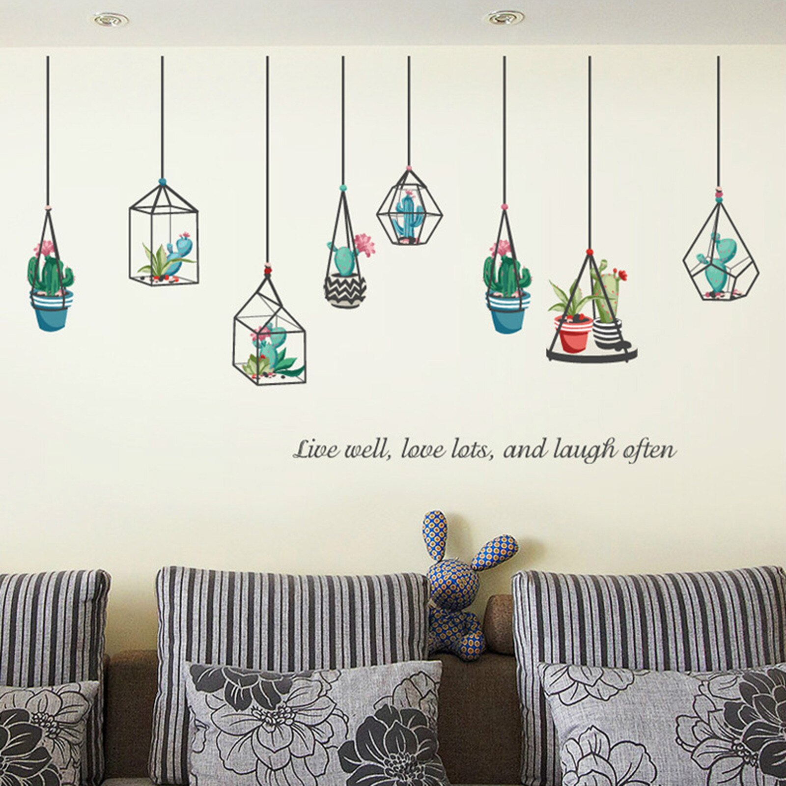 3# 3d Wall Sticker Home Living Room Wall Decoration Mural Art Decals Background Decor Moon Stickers Adornment Wall Is Stuck