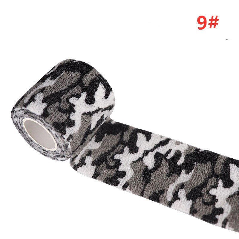 4.5m metsästys naamio elastoplast naamiointi elastinen kääreteippi itseliimautuva urheilusuoja nilkka polvi sormi käsivarsi side  wk09: 9