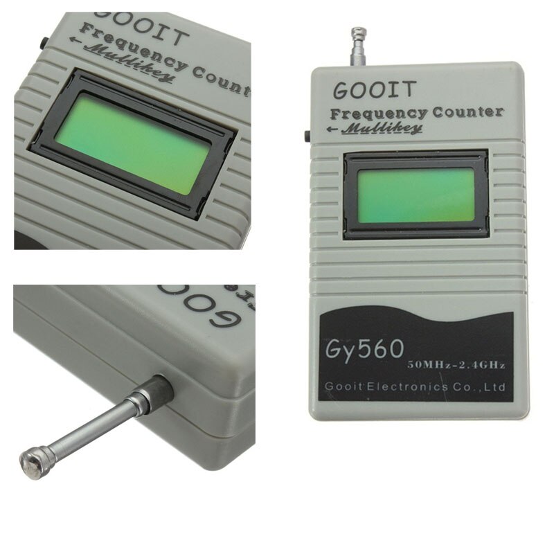GY-560 LCD Display Walkie Talkie Electronic Audio Testing Practical Portable Decoder Radio Frequency Counter