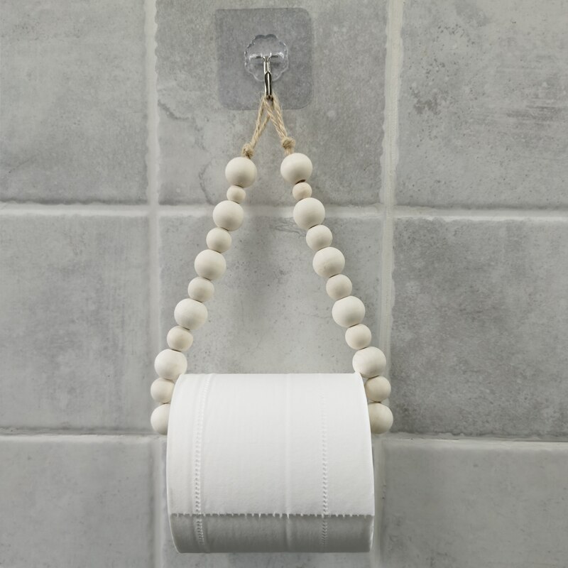 Hemp Rope Toilet Paper Holder Retro Industrial Wall-mounted Towel Rack Toilet Paper Stand Toilet Accessories Bathroom Decoration: New(55cm)