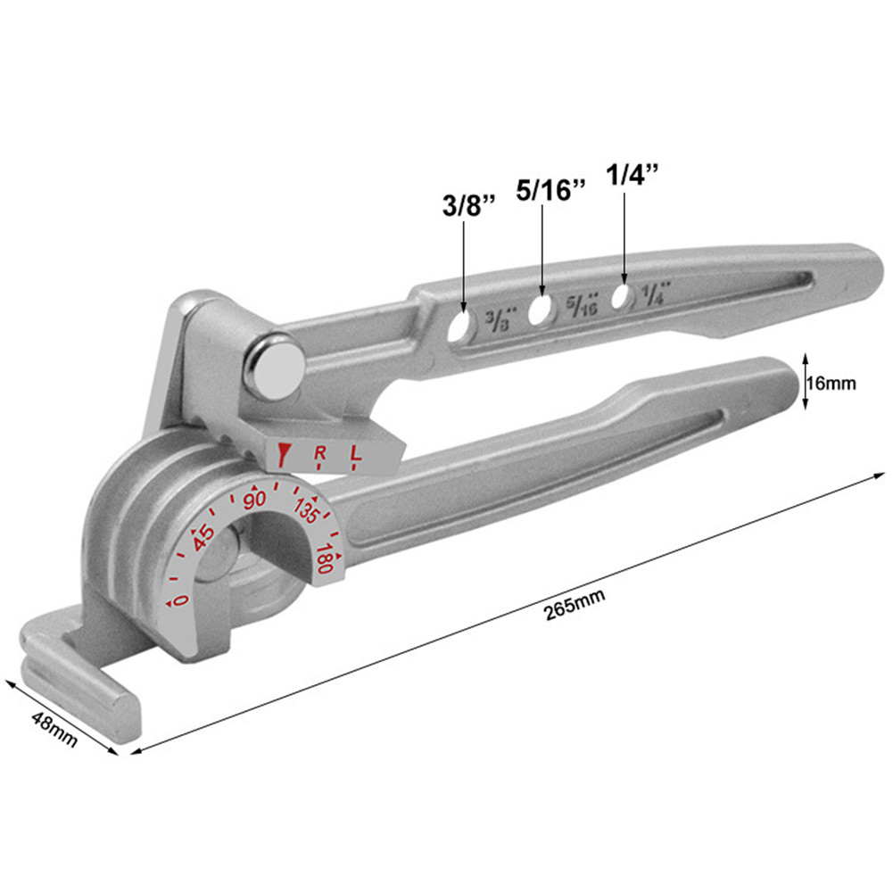 Mini Pipe Bender Copper Tube Bending Tool Handheld Brake Fuel Pipe 6mm /8mm /10mm Line Curving Pliers