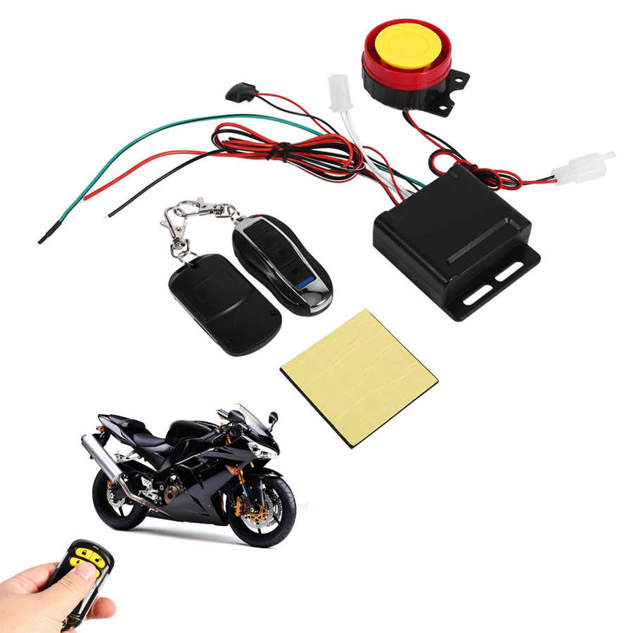 Motorcycle Bike Anti-theft Security Alarm System Remote Control 12V