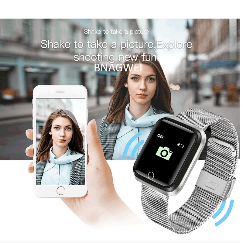 SmartWatch Männer frauen Herz Rate monitor Blutdruck Tracker Fitness tracker Sport Wasserdichte Intelligente uhr Für iPhone