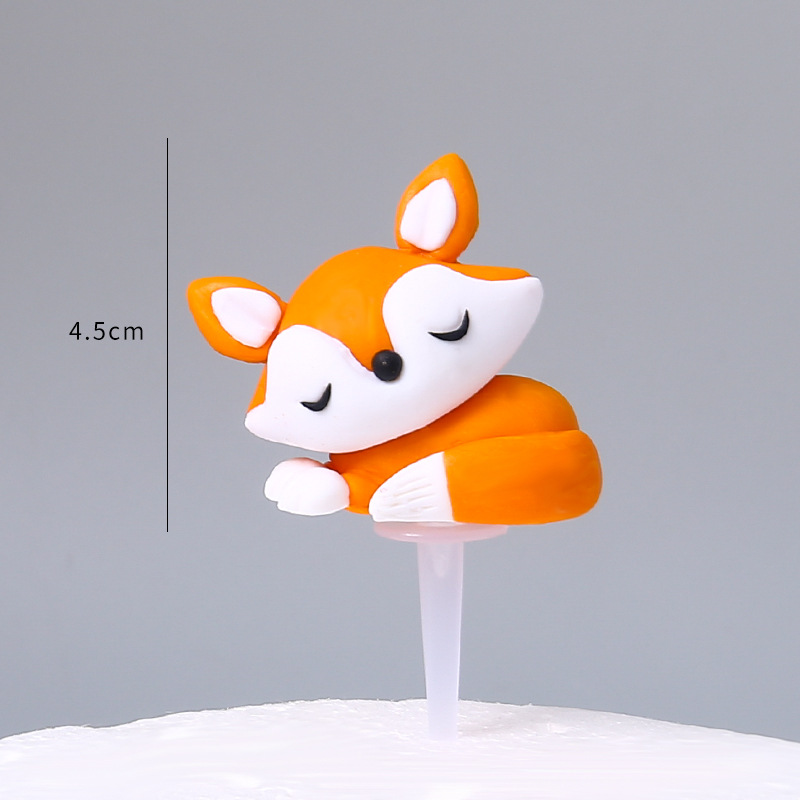 Fox Birthday Decorations Fox Plates Cupake Toppers Plastic Straws Supplies Fox Baby Shower Decoration Kids: Silver
