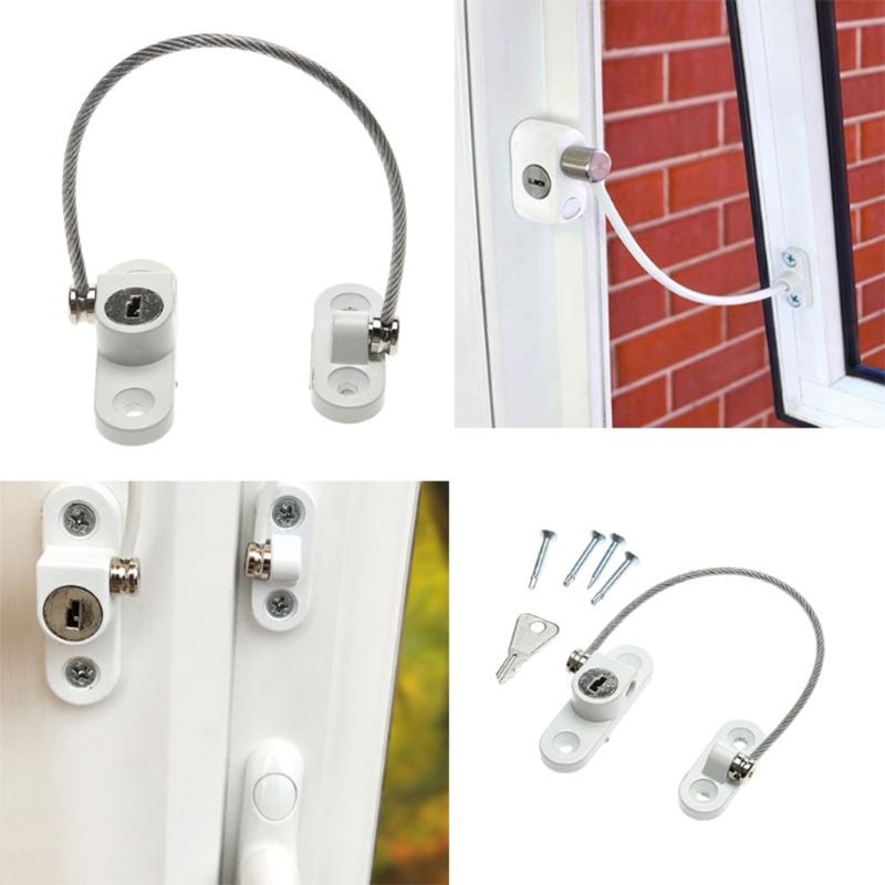 Child Window Restrictor Security Lock Kids Prevent Childern Falling Window Lock