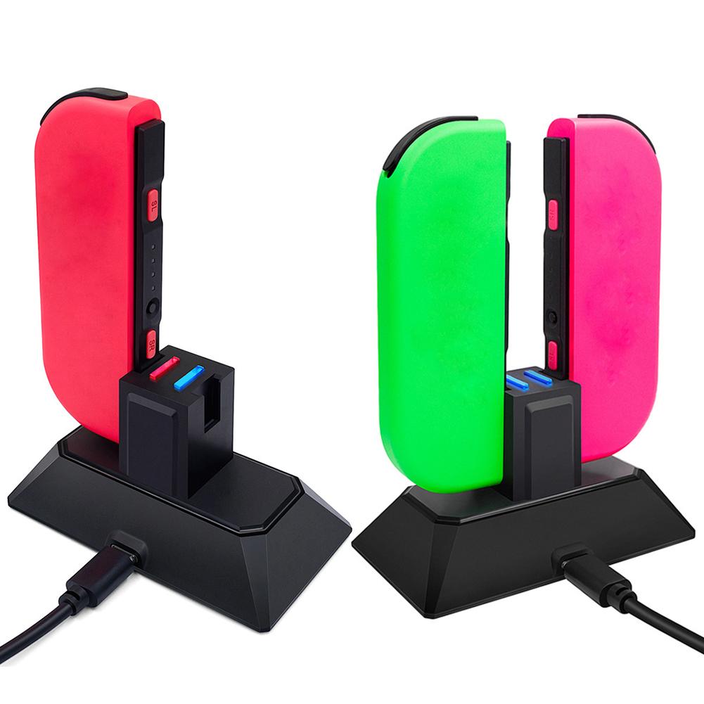 2 in 1 Gamepad Charger Dock Cradle For NS Switch Joy-Con&Pro Gamepad Controller Charge Stand Type C LED Charging Dock Stand