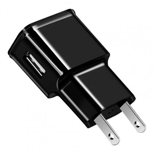 USB Charger ABS Adapter Charger Portable Stable Output Useful US/EU Plug Stable Output USB Fast Charger:  Black US Plug