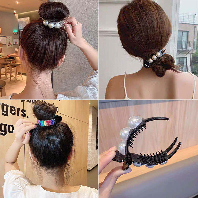 Hair Claw Clip Women Barrettes Acrylic Hairpin Clip Large Ponytail Hair Clip Headdress Colorful Hair Accessories
