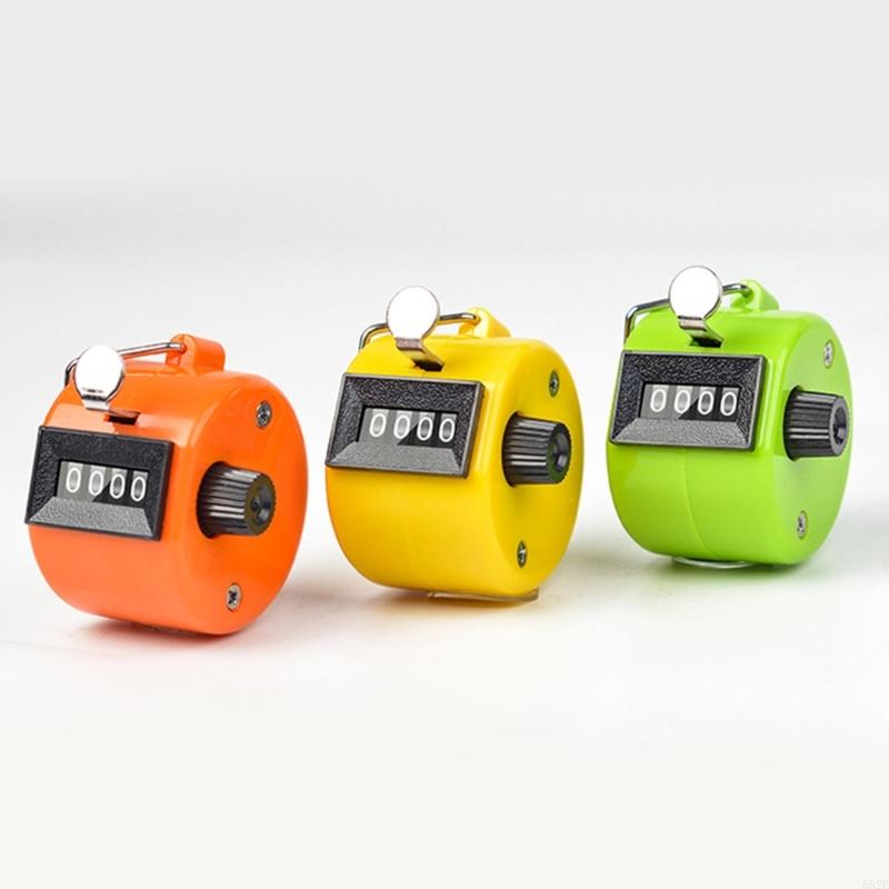 652F 4 Digit Number Count Clickers Hand Mechanical Counters Clickers Handheld Tally Counter for Coaching Portable Counter