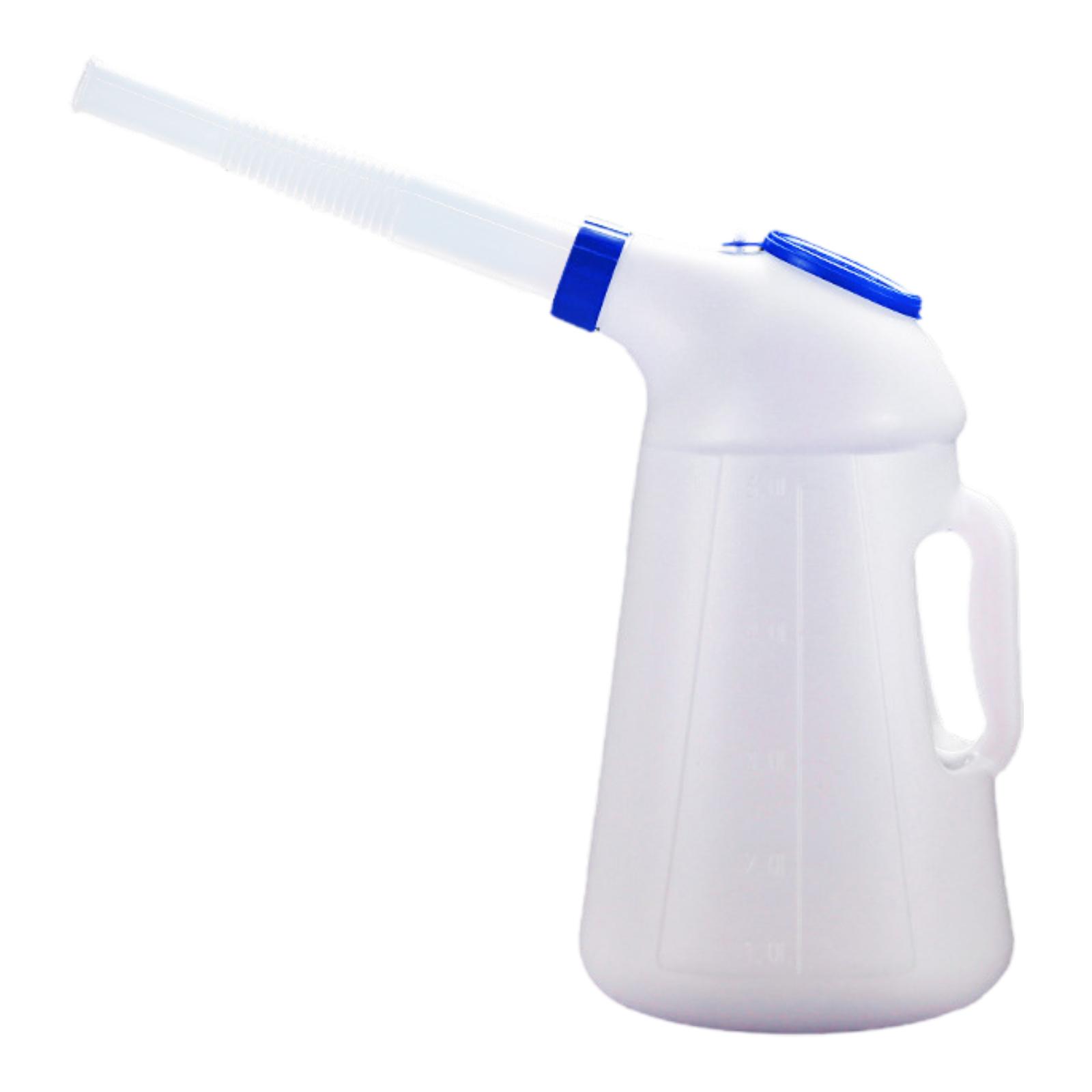 1.2L/2L/3L/4L/5L Oil Measuring Jug petrol can fuel tank with Pouring Flexible for Automotive Garage Oil Measuring container: PURPLE