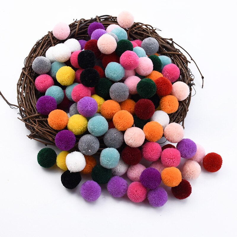 10/30 st 2cm billiga pompom kläder & accessoarer gör-det-själv godisask en keps bröllopsblommor för scrapbooking heminredning
