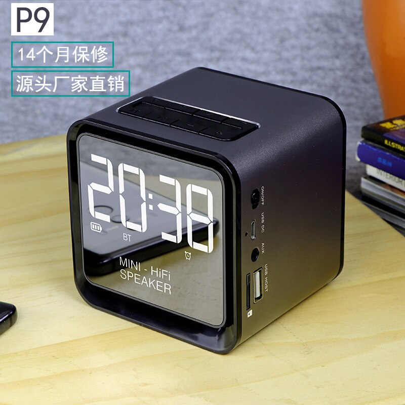 Reloj despertador Digital con Altavoz Bluetooth, accesorio de Metal Neutral de fábrica, modelo privado, ,