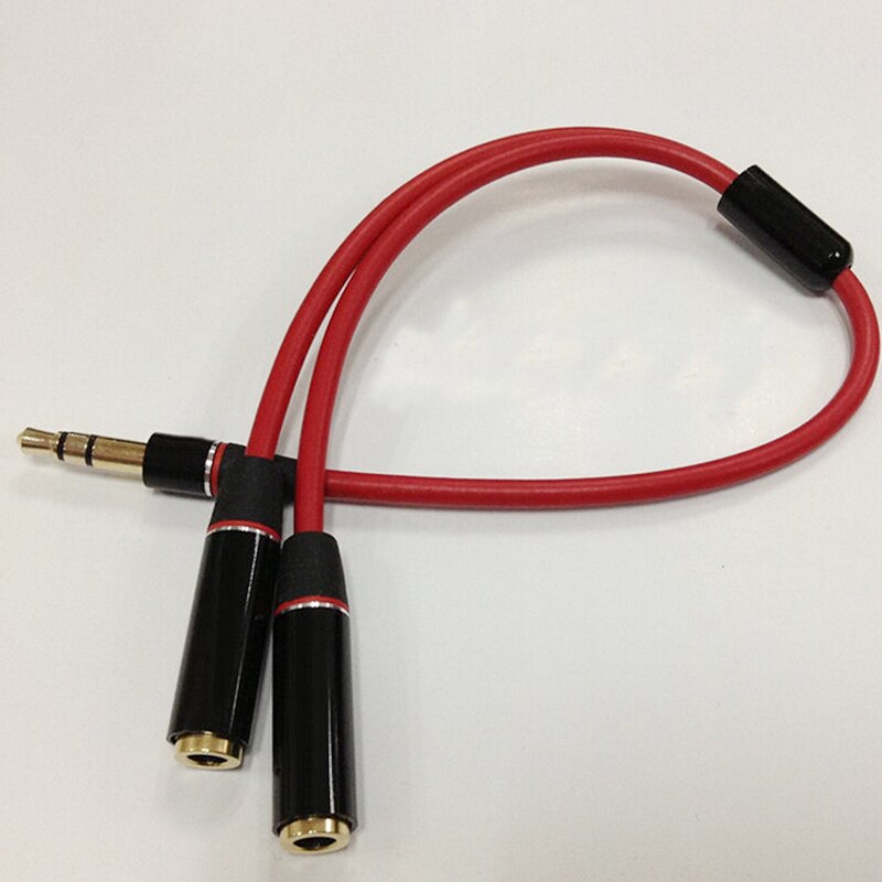 3.5mm Audio Splitter Earphone Extension Cables Jack 3.5mm Cables Male To 2 Female Mic Y Splitter For Phone Laptop PC AUX Cables