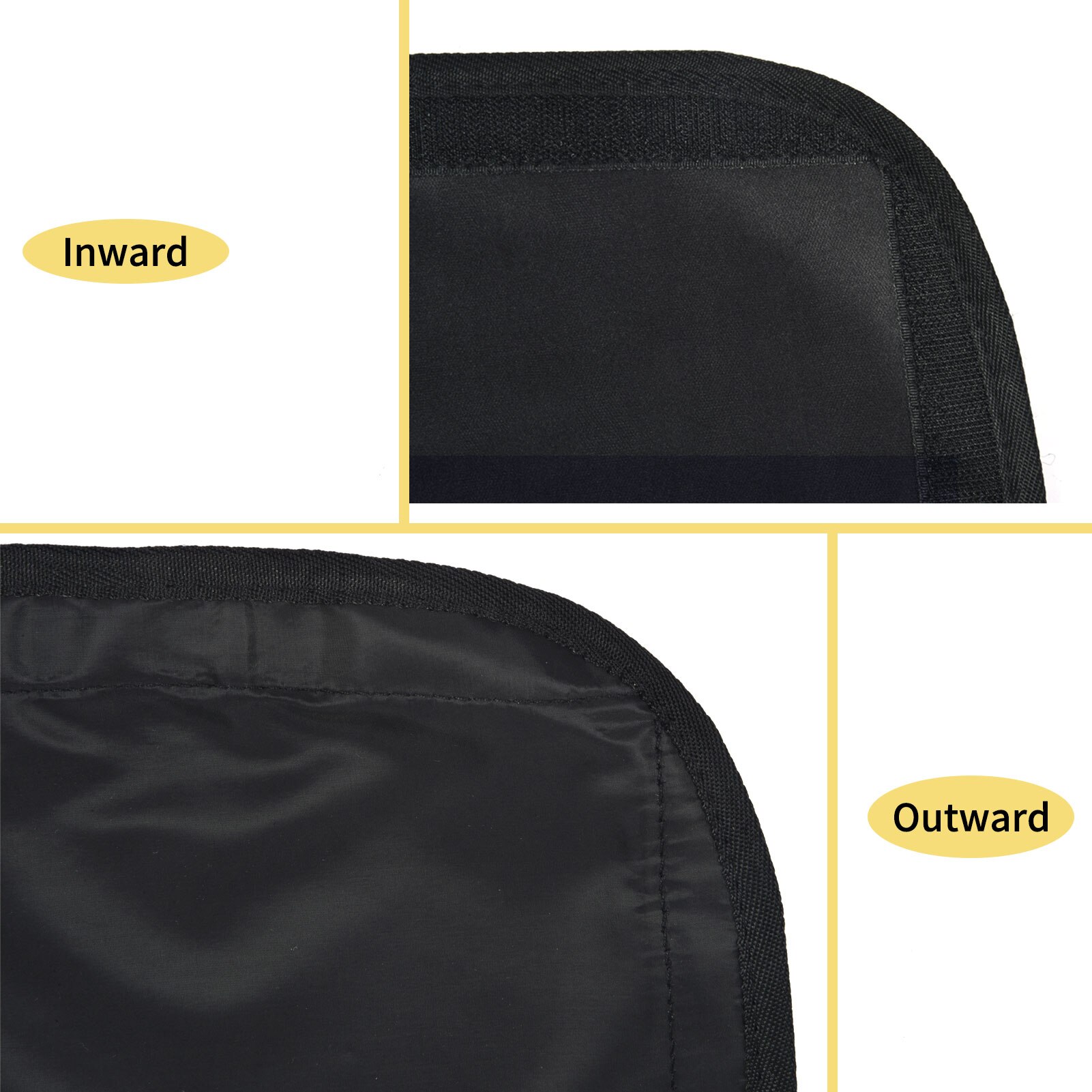 2Pcs RV Window Sunshade Cover Waterproof Dustproof Opaque Sun Visor Cover RV Campervan Window Curtain Full Shading Cover