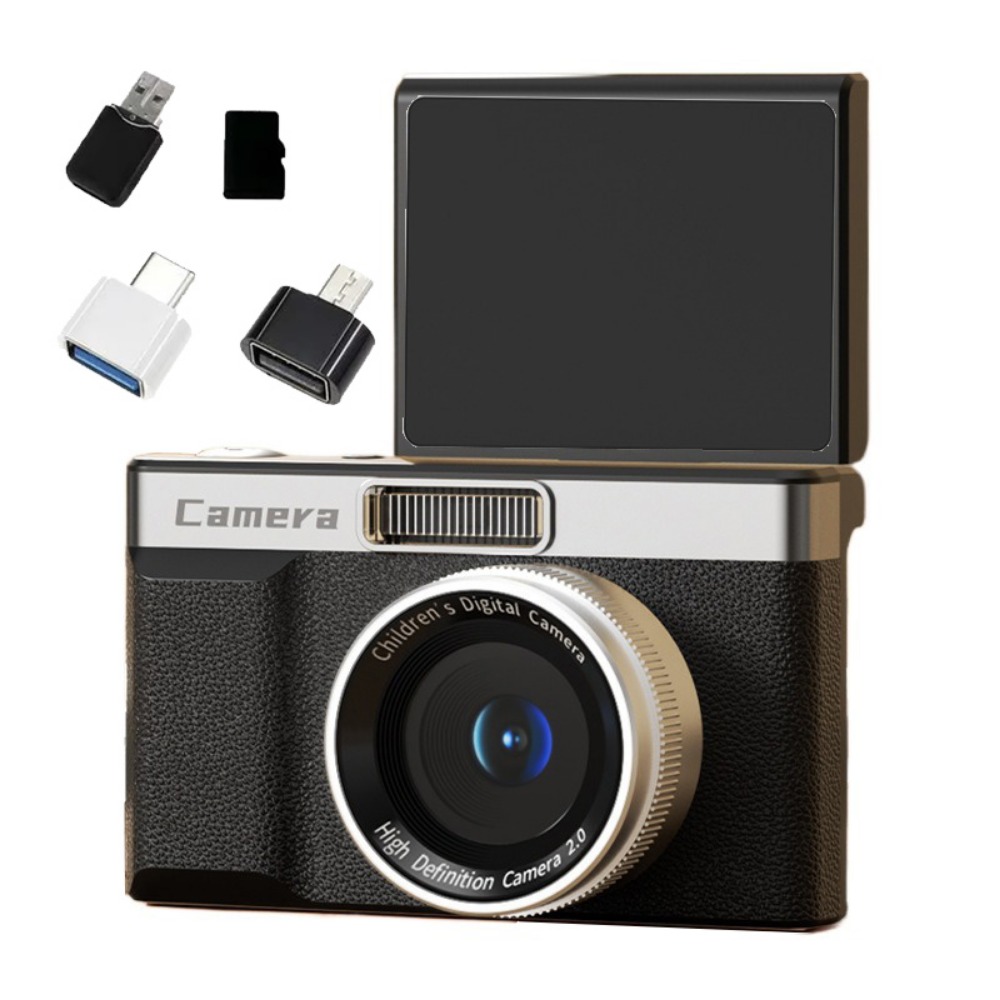 2.4 ' skærm 1080p hd digitalkamera anti-shake 8x zoom fotografering videokamera 4k optagelse autofokus basis ccd-kamera: Blå