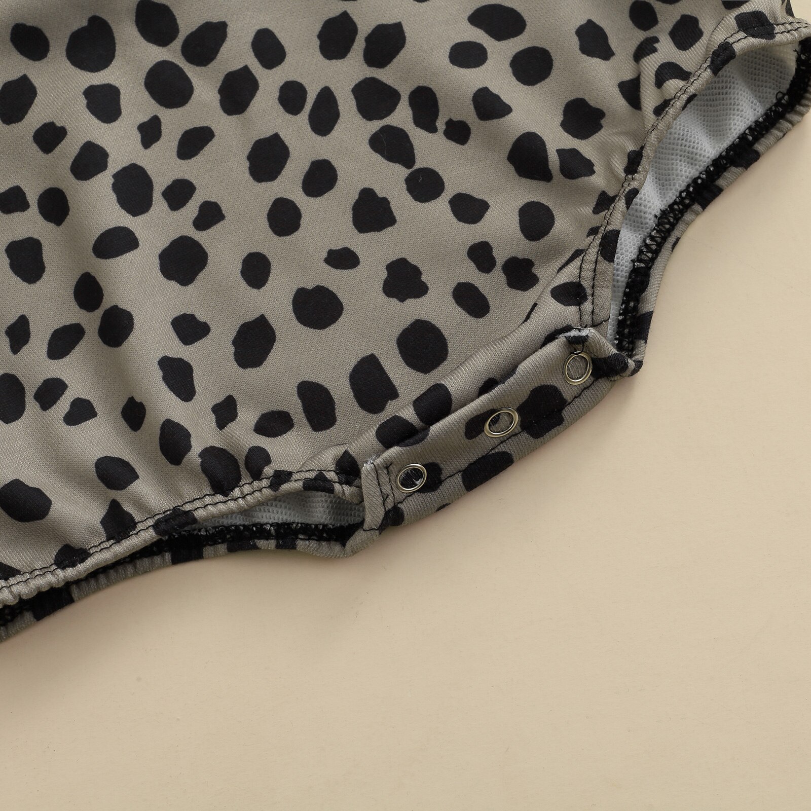 Citgeett Herfst Baby Baby Meisjes Jongens Toevallige Lange Mouw Bodysuit Leopard Stiksels Driehoek Jumpsuits Lente Kleding