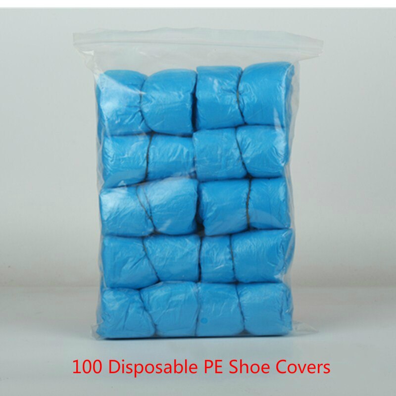 Máquina automática de cubre zapatos inteligente, herramienta para cobertura de zapatos y pies, a prueba de agua, desechables, dispositivo organizador de zapatos: 100pcs Shoe Cover
