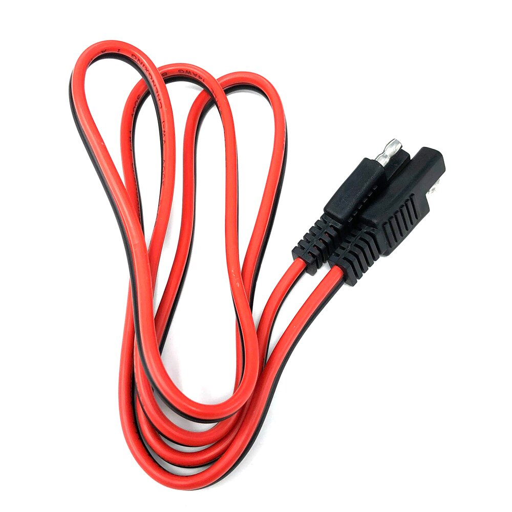Cabo de extensão 14awg 100cm 12v sae para sae, cabo de extensão desconexo rápido, conector de cabo de carregamento de bateria, cabo de carregamento de extensão