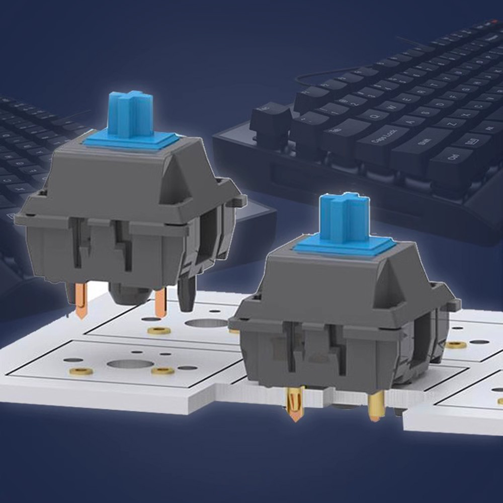 100pcs Mechanical Keyboard and Mouse Plug Socket PCB Solder Female Pins Receptacle Contact Clip Pre-loaded Socket Connector