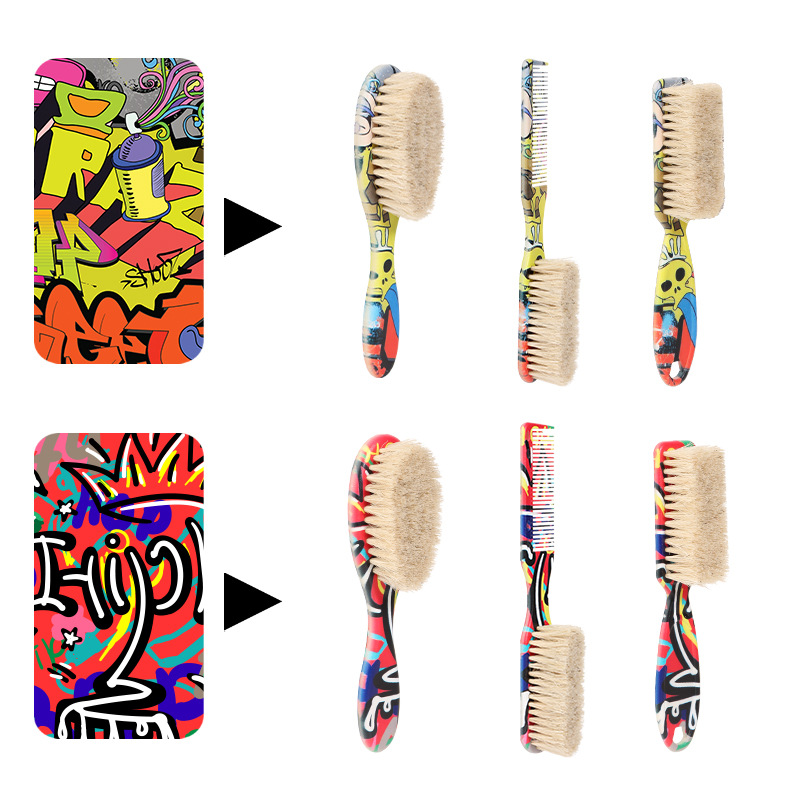 Nuovo professionale spazzola per la pulizia dei capelli da barbiere uomo setole di crine di cavallo spazzola per barba parrucchiere collo spolverino capelli rotti rimuovi strumenti