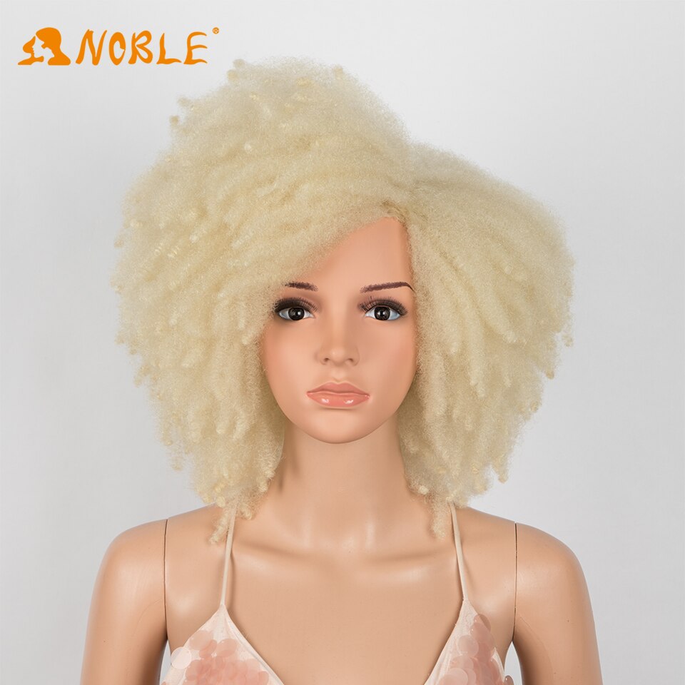 Noble girl perruque bouclé synthetic wig short black hair afro kinky curly wigs парик мужской Cosplay Wig For women: 613