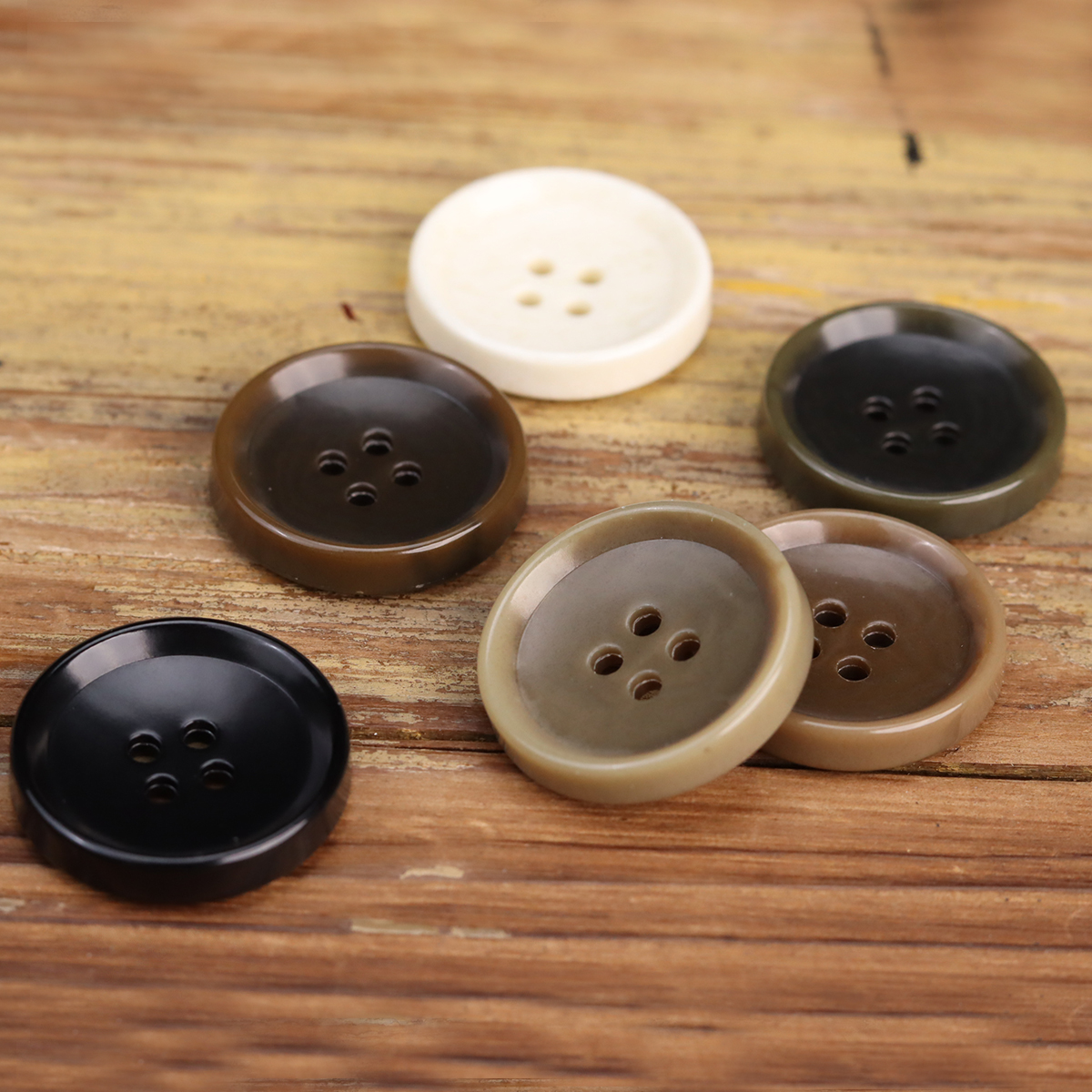 Corozo-Botones de Urea de imitación para ropa informal, botones brillantes de para suéter de cachemira, otoño e invierno, 10 piezas