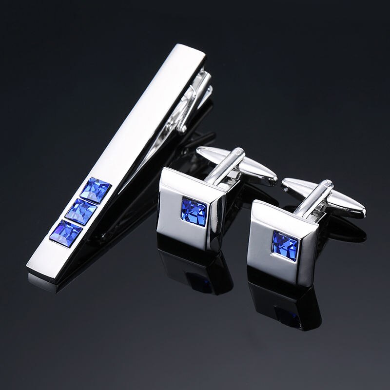 Novelty Cuff links necktie clip for tie pin for men's Hand engraving tie bars cufflinks tie clip set Jewelry: 9