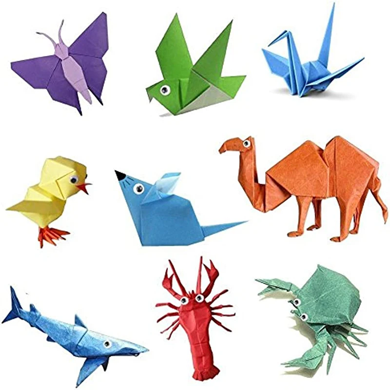 100 stks Origami Vierkant Papier Dubbelzijdig Vouwen Lucky Wish Papier Kraan Ambachtelijke Papier DIY Arts Crafting Kleurrijke Scrapbooking